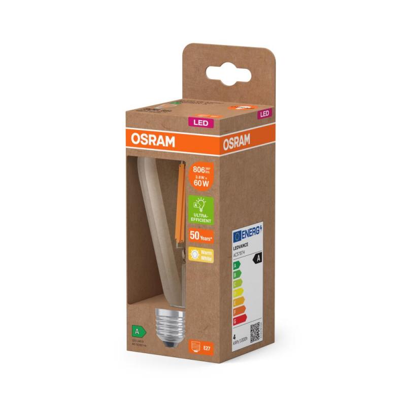 OSRAM E27 EDISON besonders effizientes LED Leuchtmittel 3,8W wie 60W 2700K warmweißes Licht